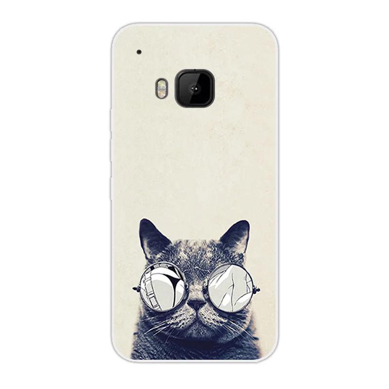 Протектор чехол для HTC One M9 Coque 5." DIF Cat Дизайн силиконовый чехол для Fundas HTC One M9 крышка кремния Вернуться Телефонные чехлы