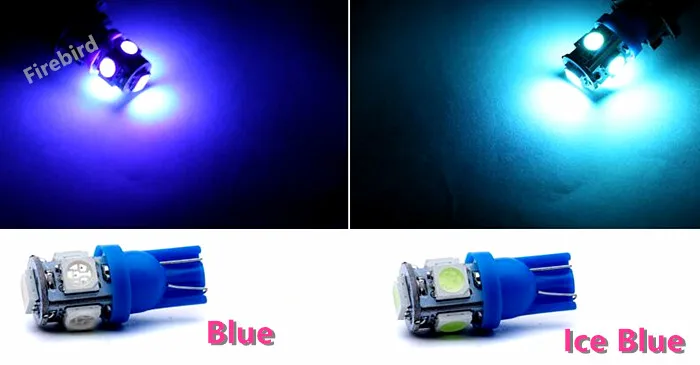 

50 x DC12V T10/w5w/192 5050 5SMD белый теплый белый холодный синий светодиодный автомобильный купол для чтения инструмент габаритные огни лампа