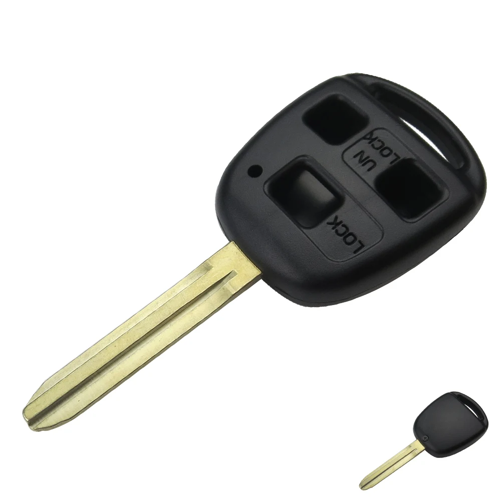 OkeyTech 2/3 кнопки Auto Key Fob замена ключа автомобиля чехол для Toyota Yaris Прадо Tarago Camry с TOY43