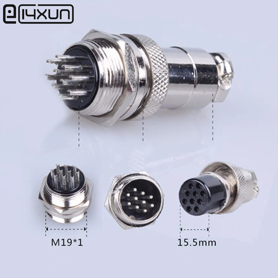 1 комплект GX20 10 Pin Мужской Женский авиационный разъем M19 провод панель Разъем L96