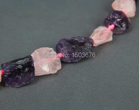 Необработанные искусственные кристаллы бусины Nugget большой натуральный Am этист