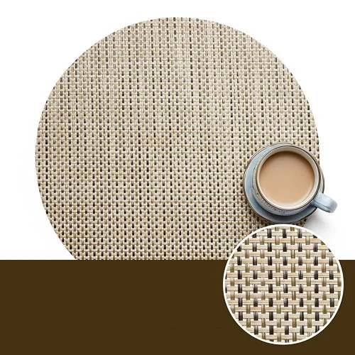 2 Semicircle PVC Tablecloth Environmentally Friendly Placemat for Dining Table Pad for Western Food Steak Plate Mat Home Coaster - Цвет: 2