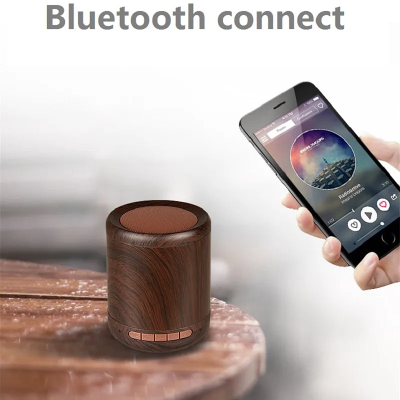 TOPROAD Деревянный беспроводной Bluetooth динамик мини портативный бас стерео Altavoz