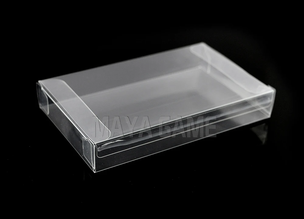 

OCGAME 50pcs/lot hot sale for SNES Cartridge Case Cart Protector Card Sleeve Clear Box high quality