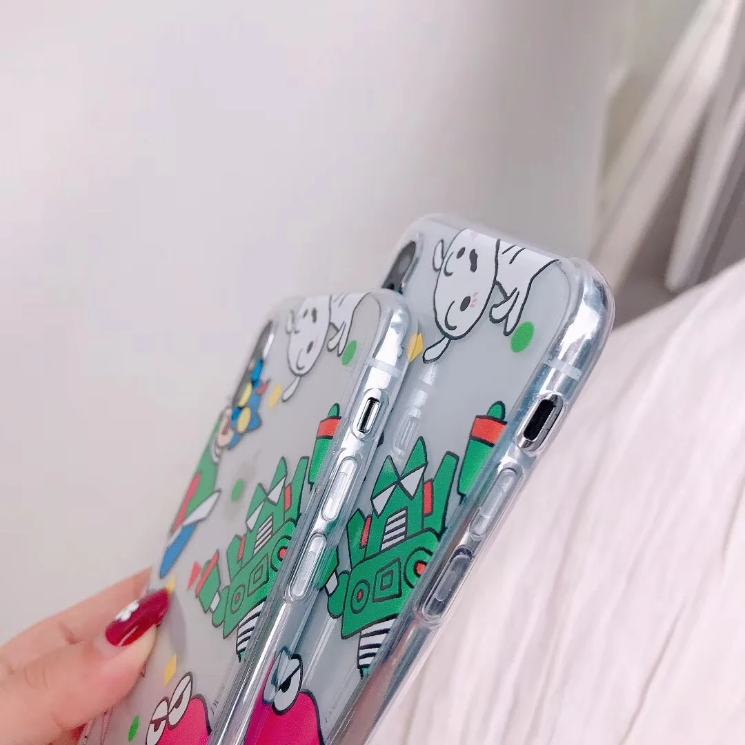 Япония милый аниме Ультрамен Crayon Shinchan Телефон чехол для iPhone 7 8 6 6S Plus X XS MAX XR