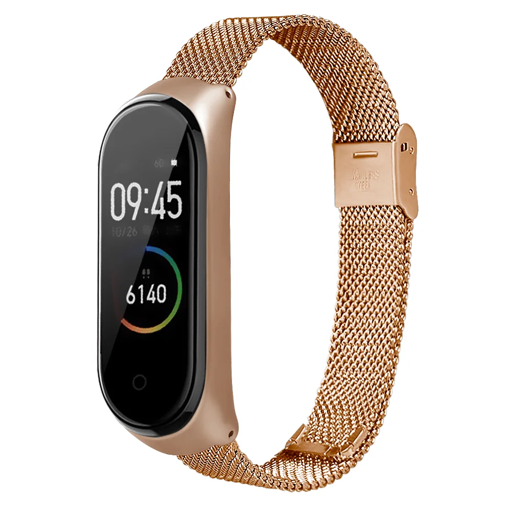 Умный Браслет Xiaomi Mi Band 4 сетчатый ремешок для наручных часов спортивный браслет