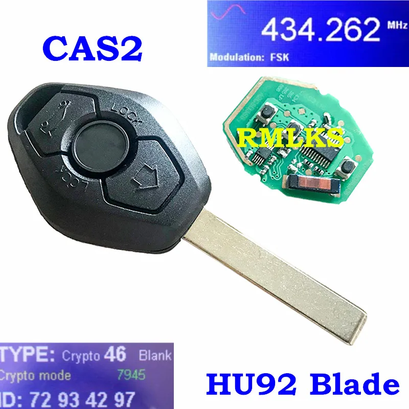 Пульт дистанционного управления для BMW CAS2 3 5 серии E46 E60 E83 E53 E36 E38 E39 HU92 HU58 Blade 315LP МГц
