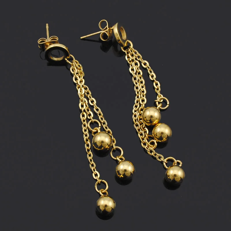 ATGO Модные женские ювелирные изделия круг золотой цвет бусы ожерелье браслет