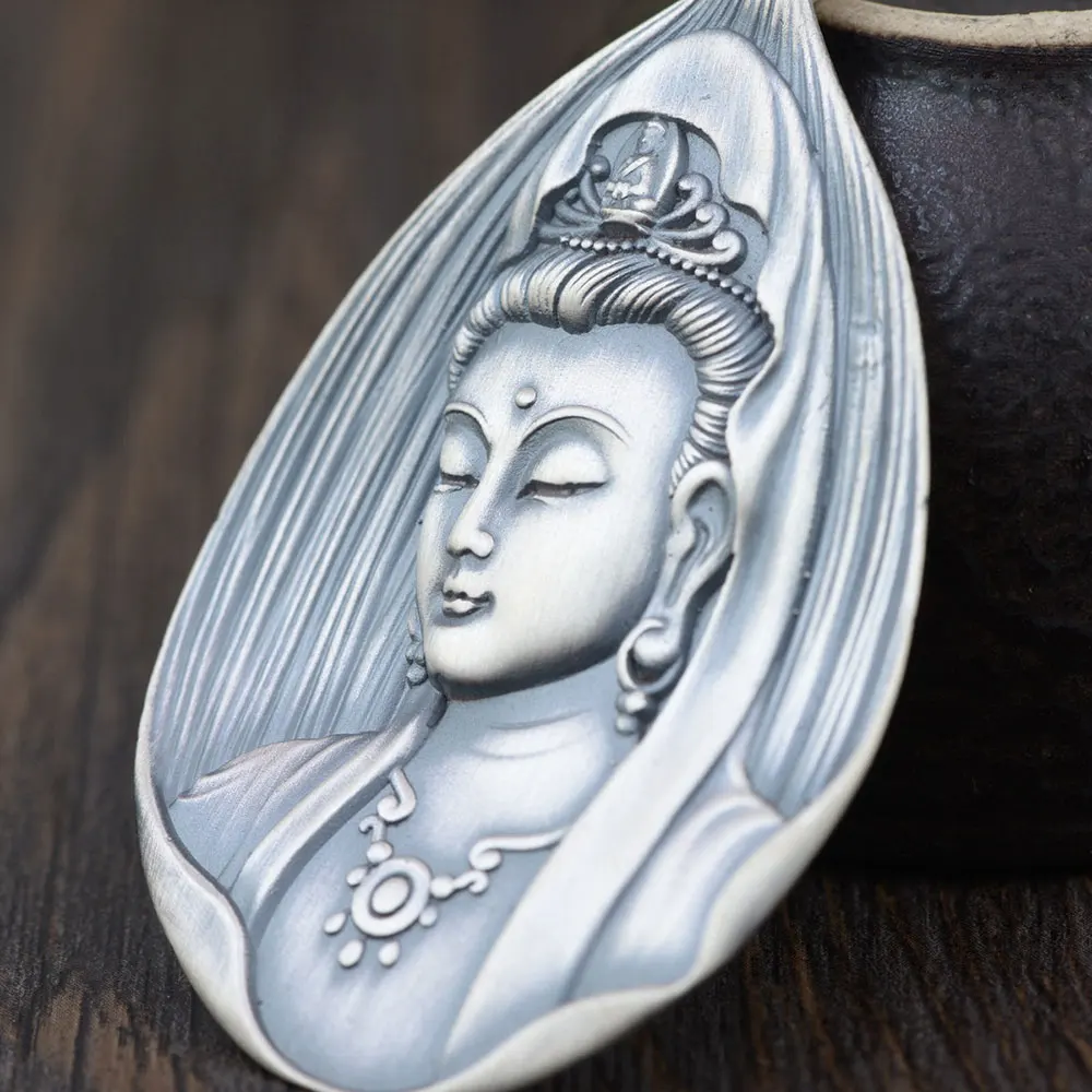 Кулон в виде Будды из серебра 925 пробы унисекс|silver buddha pendant|buddha pendantthai silver pendant |