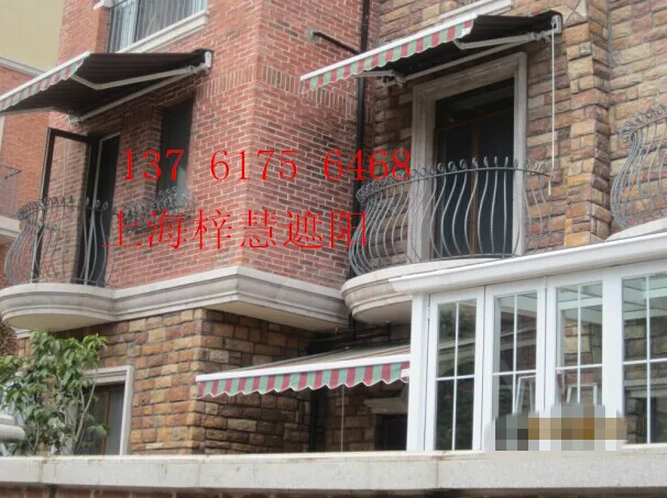 Awning canopy awning retractable umbrellas folding Peng a French villa electric |