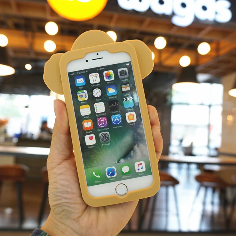 For iPhone 8 8Plus Cute Duffy Bear soft Case Cartoon shelliemay Cover Shell for XS max XR X 6 6S 6SPlus 7 7plus case |