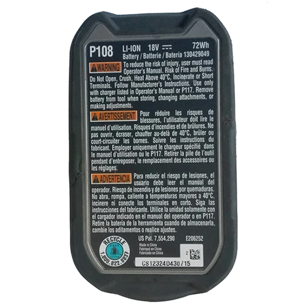 Ryobi RB18L40 18 В 4.0Ah один + Высокое Ёмкость Перезаряжаемые литий-ионный Батарея W/уровня