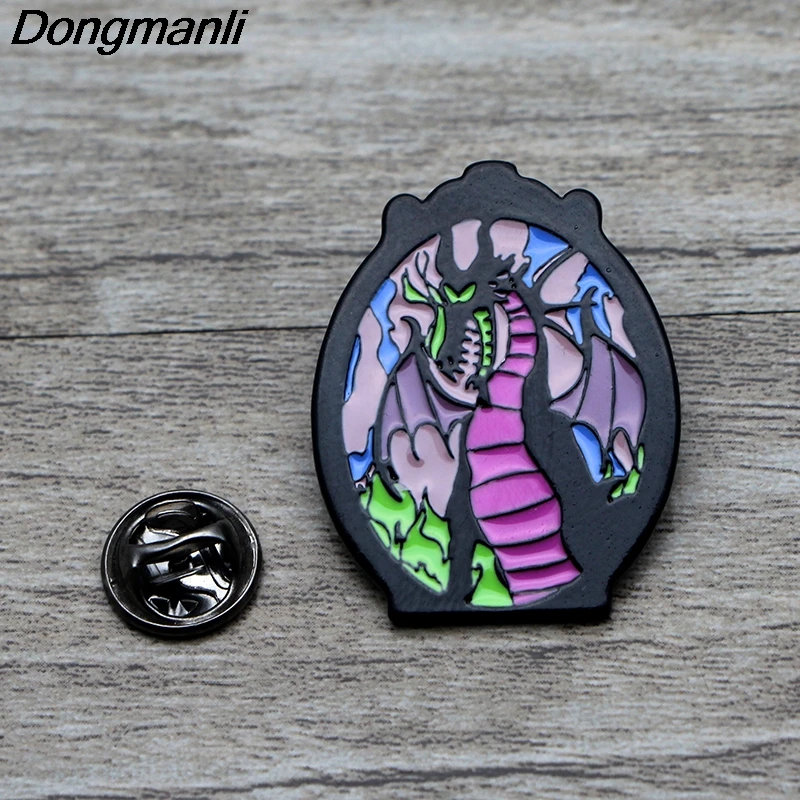 L3702 Maleficent queen металлические броши и булавки эмаль булавка для рюкзака/сумки/одежды значок брошь футболка воротник ювелирные изделия 1 шт