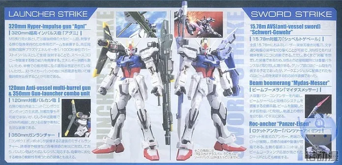 Комплект оружия Gundam RG 1/144, модель STRIKE GUNDAM SEED& SKYGRASPER, Кира Ямато, мобильный костюм, детские игрушки