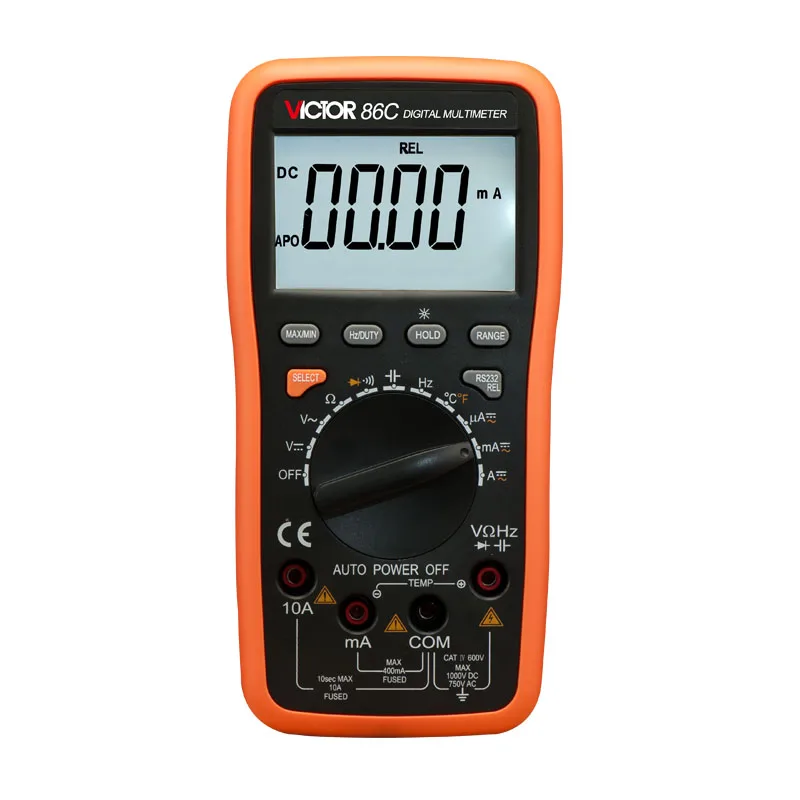 Амперметр мультиметр VICTOR 86C 3 3/4 цифровой AC DC сопротивление емкость частота|digital