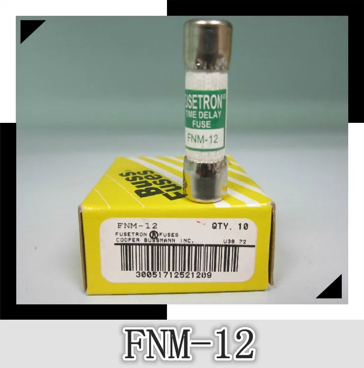 

10 * 38mm BUSSMANN FNM-12 The United States imported ceramic fuse 250V 12A