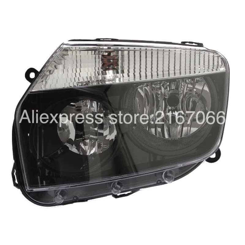 

Фара для RENAULT DUSTER 2010, 2011, 2012, 2013, 2014, 2015, 2016, левая, водительская, Черная