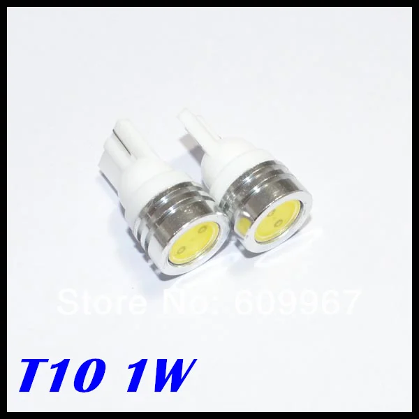 

Free shipping 500pcs/lot Car wide led light White T10 led 194 168 high power Car LED light Bulbs w5w 1W high power Led Bulb