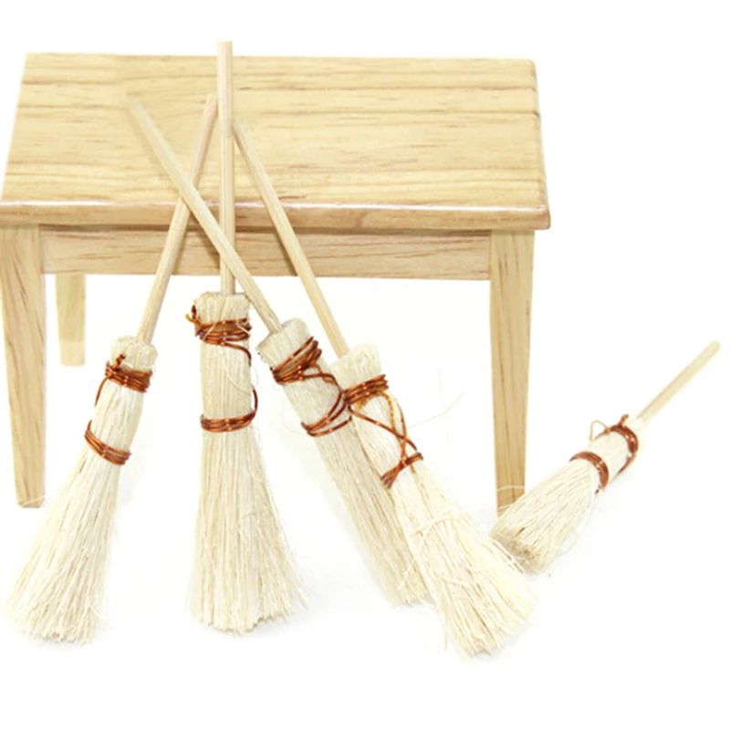 

9.5cm Best Sale 1:12 Dollhouse Miniature Fairy Garden Broom Cleaning Tools