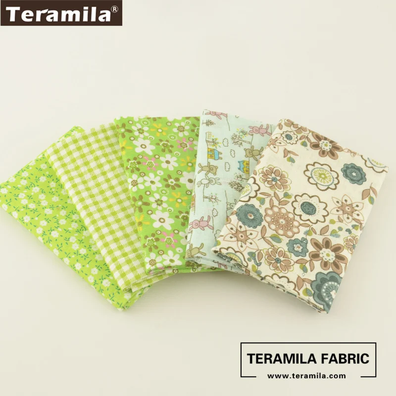 Хлопок Teramila ткань клетчатая 25 дизайнов очаровательные упаковки жир четверть для