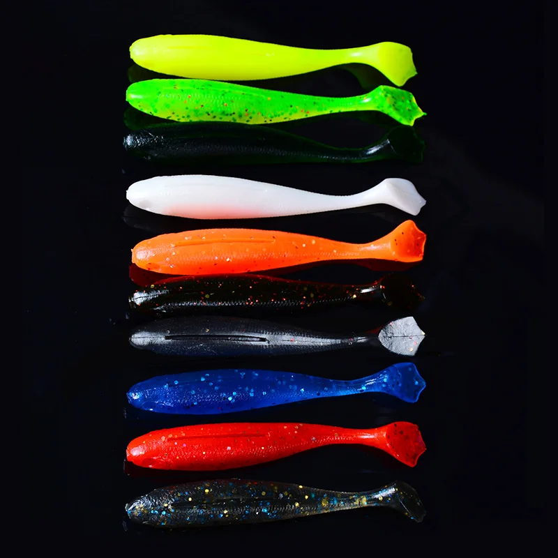 Mix Color Искусственная приманка для рыбалки, 10 шт./лот, 6 г, мягкая блесна, Япония Shad, рыболовные снасти из силиконовой резины, 10 цветов, приманка для рыбалки - Цвет: Mix Color