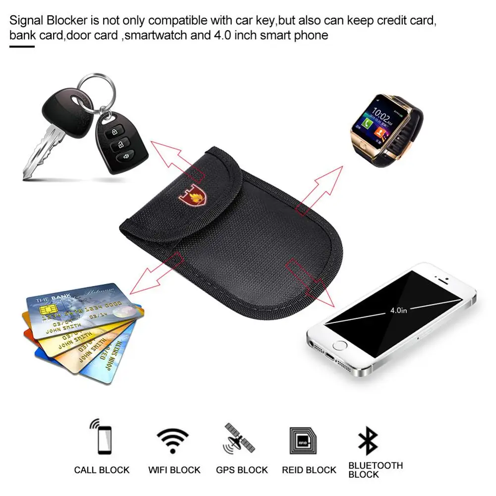 Огнеупорный чехол блокирующий сигнал GPS RFID сумка Фарадея щит клетка Чехол