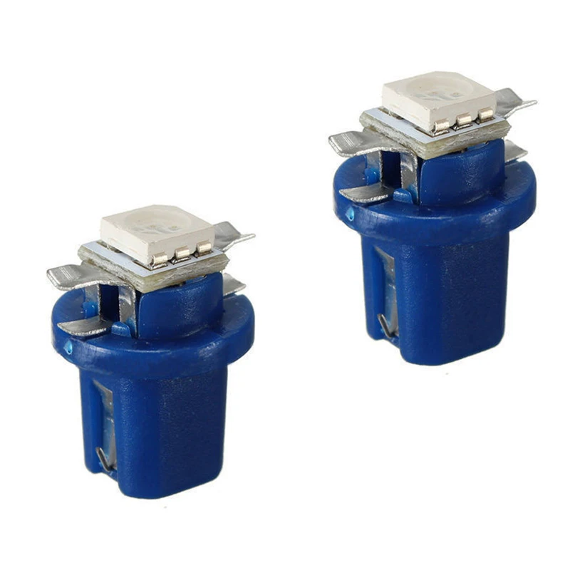 KEYECU 20 шт. синяя T5 B8.5D 5050 1SMD Автомобильная фонарь лампочка|Корпус| |