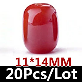 11mmX14mm Новинка, 20 шт./лот, бусины из натурального красного жемчуга, Бусины Из Натурального Красного Оникса для самостоятельного изготовления модных украшений, браслетов, уникальный подарок - Цвет: 11mmX14mm