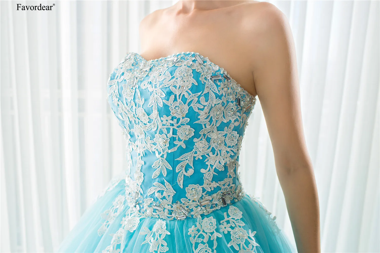 Favordear Бирюзовый Quinceanera 15 лет Vestidos De 15 Anos Милая Quinceanera платья вечерние платье Лидер продаж