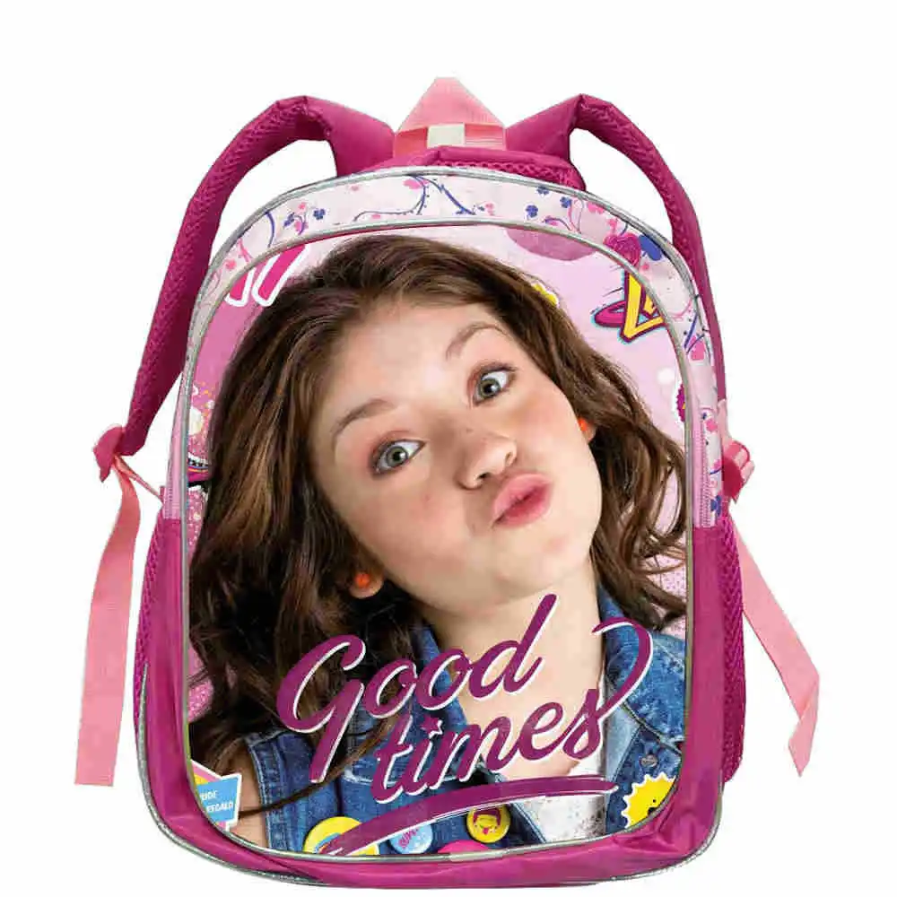 Детский школьный ранец розового цвета для ТВ-шоу рюкзак девочек-подростков Soy Luna