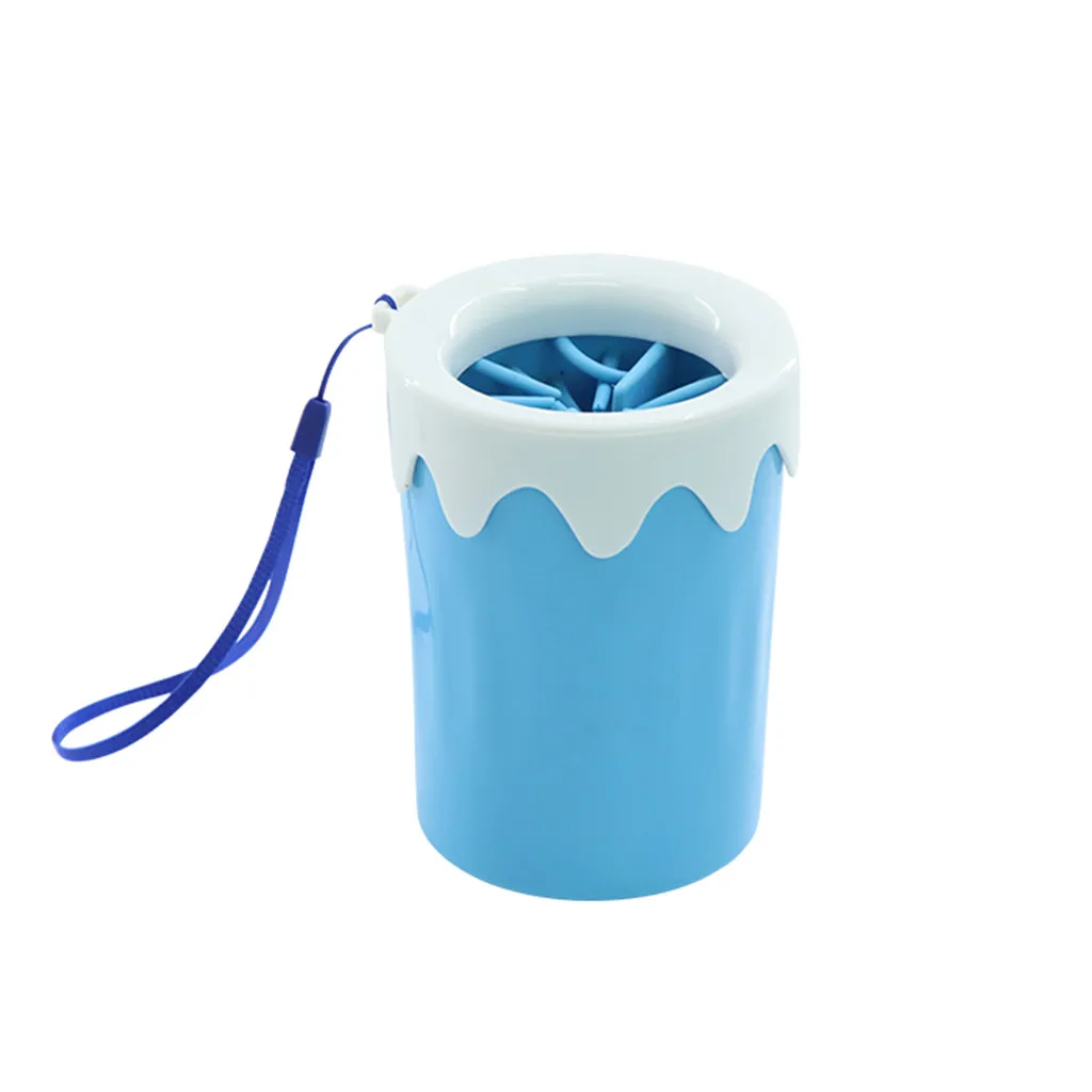 Trsnser Dog Accessories Pink New Paw Cleaner Pet Cleaning Portable Brush Cup Dogs Foot Feet Washer Bandana 19Apr25 P40 | Дом и сад