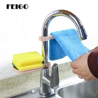 feigo 2pcsset sink hanging storage rack holder sponge kitchen faucet combination shelf soap box drain dry towel organizer f770