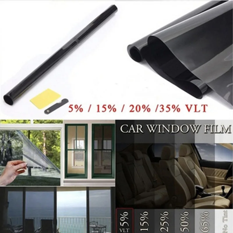 Боковое окно автомобиля фольги Солнечная защита тонировка стекол пленка VLT 50%