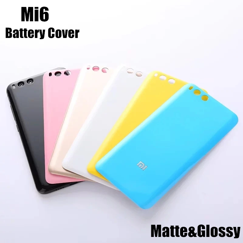 Глянцевый и матовый чехол на заднюю крышку аккумулятора для Xiaomi Mi 6 Mi6 M6 телефона