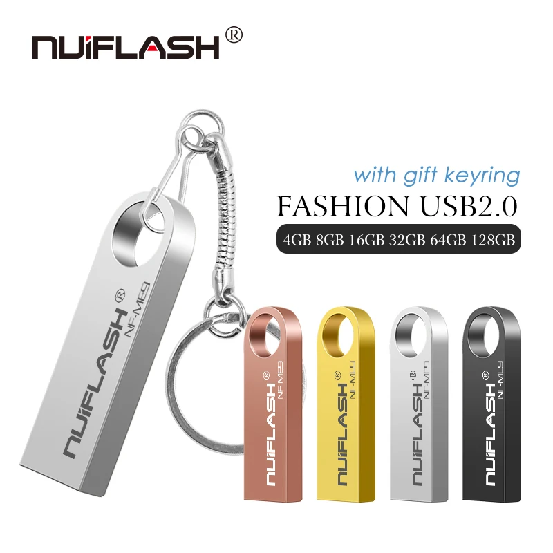 Металлический usb флеш накопитель 64 ГБ 32 16 8 Гб|USB флэш-накопители| |