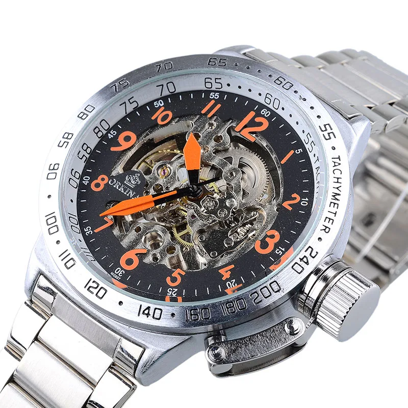 Brand Dress Watches For Men Russia New Big Size Tourbillion Automatic Self Winding Stainless Steel kinetic Fashion Hour | Наручные часы