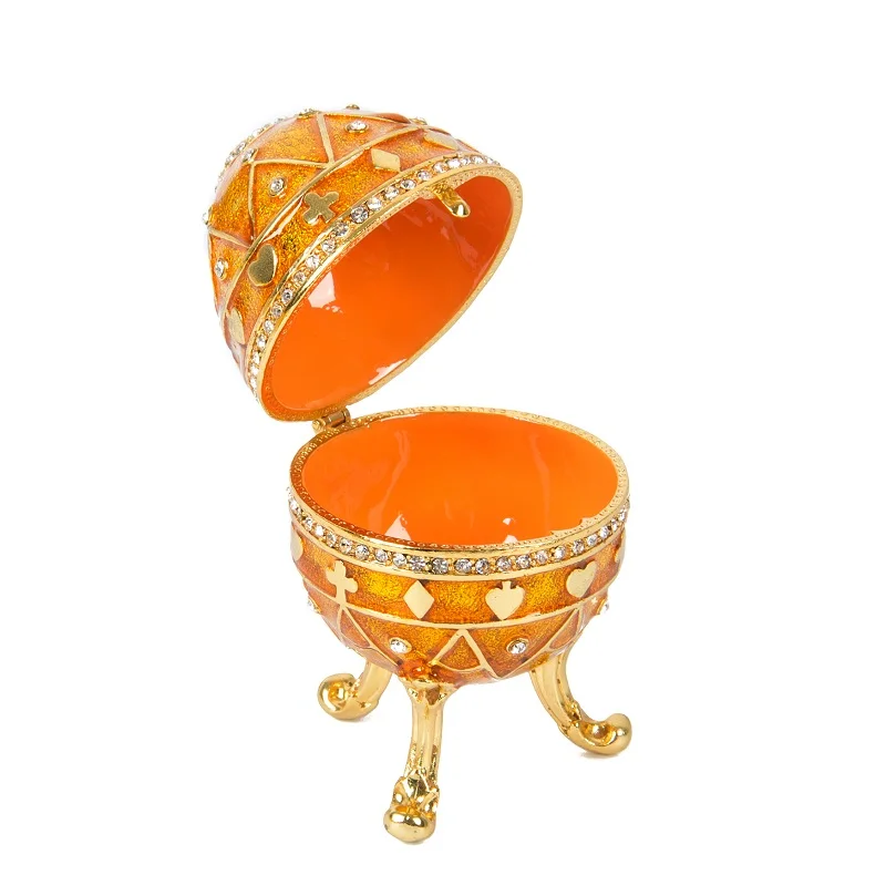 

FLETCHER Brand Metal Exqusite Small Faberage Egg for Home Decoration