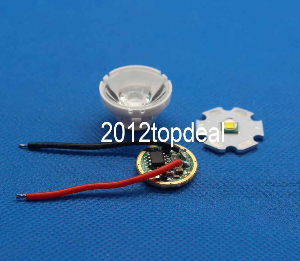 1 комплект Cree XM-L LED T6 Белый свет + 3 7 В Драйвер объектив с держателем | Лампы и