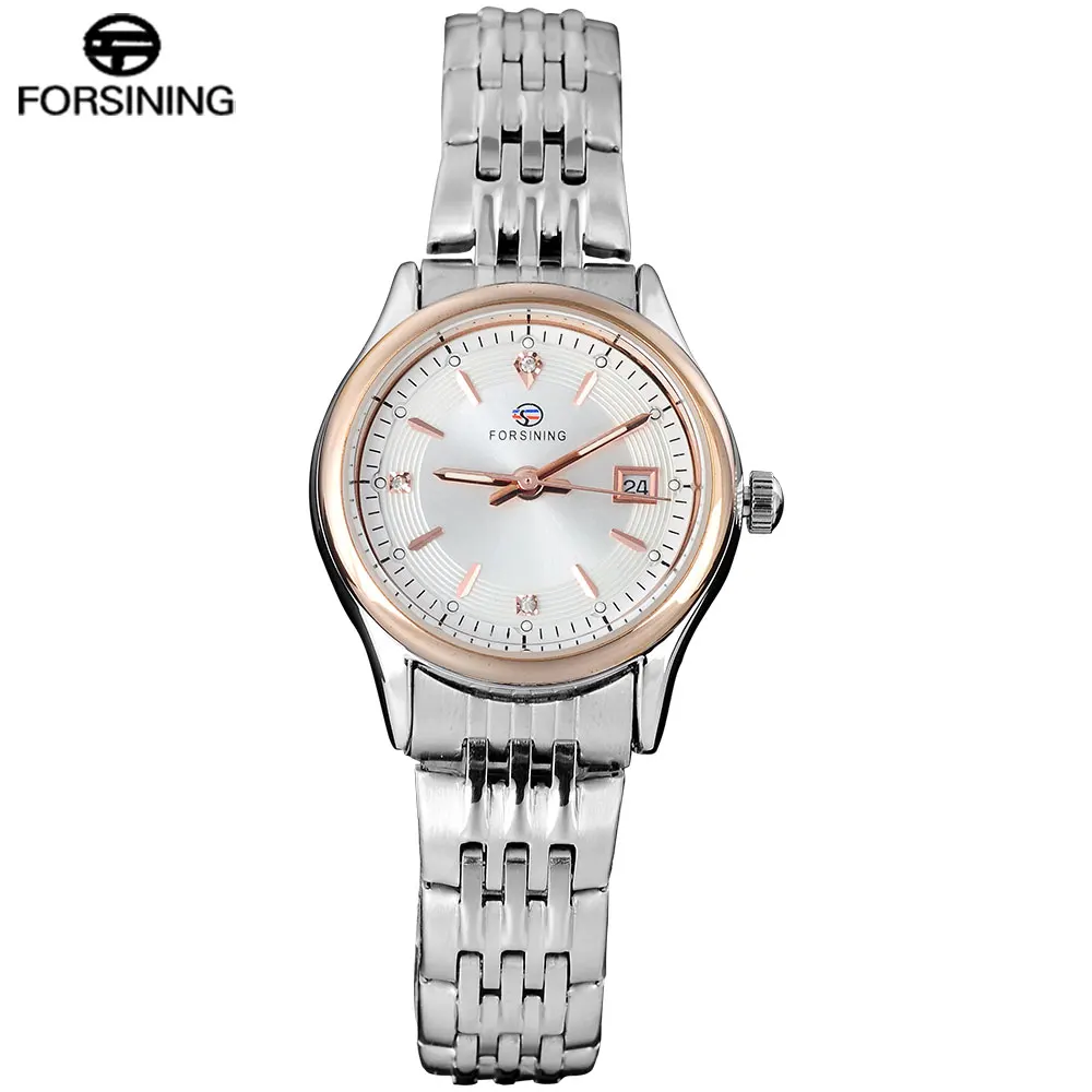 FORSINING Брендовые женские модельные часы модные дамские деловые кварцевые хит