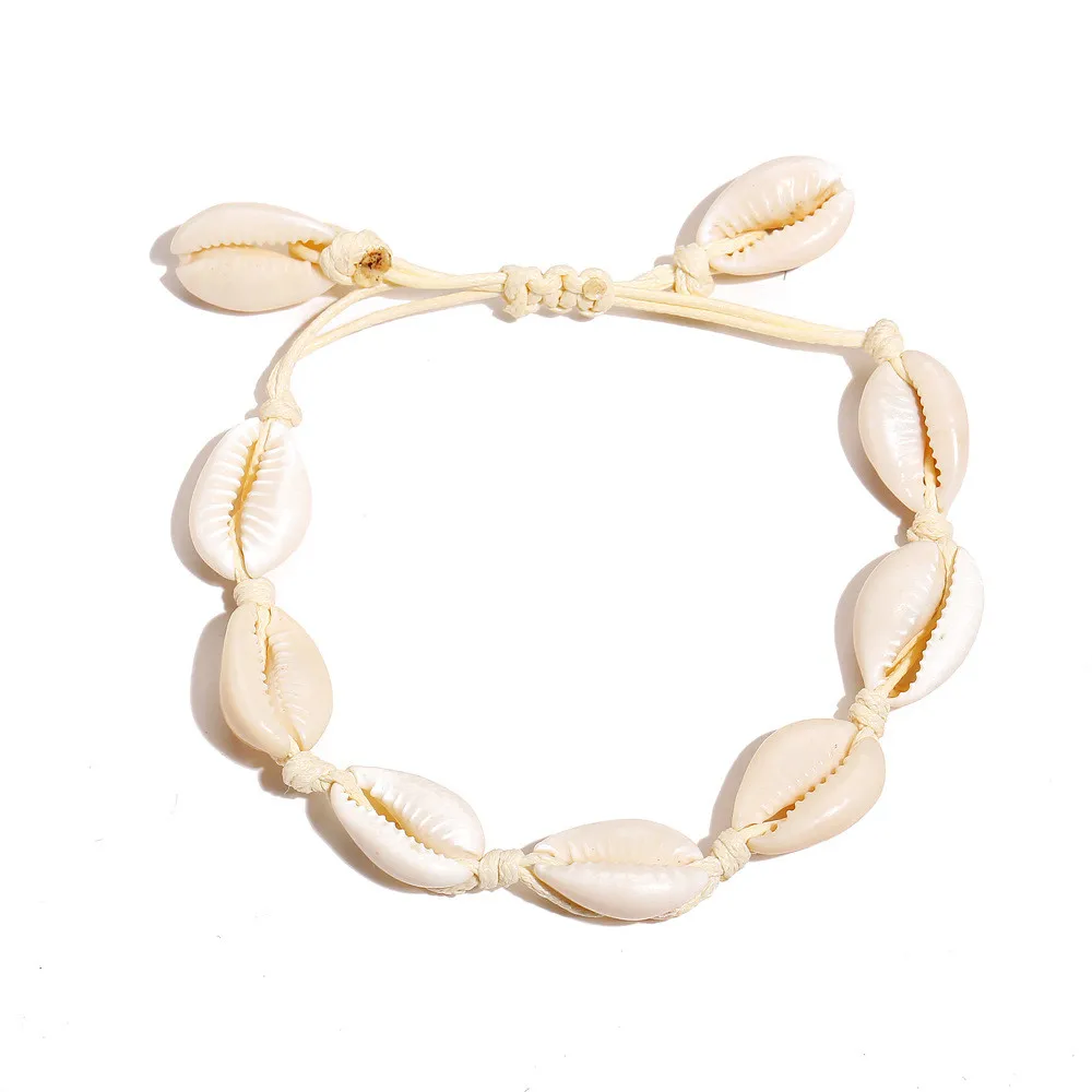 MLING Fashion Multicolor Rope Chain Bracelet Bohemian Adjustable Shell For Women | Украшения и аксессуары
