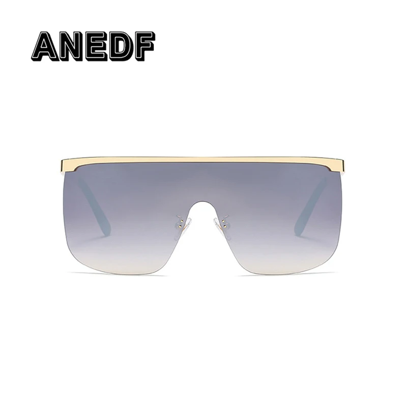 ANEDF Oversized Mask Sunglasses Men Women Fashion Brand Design Shades UV400 Vintage Glasses De Sol | Аксессуары для одежды