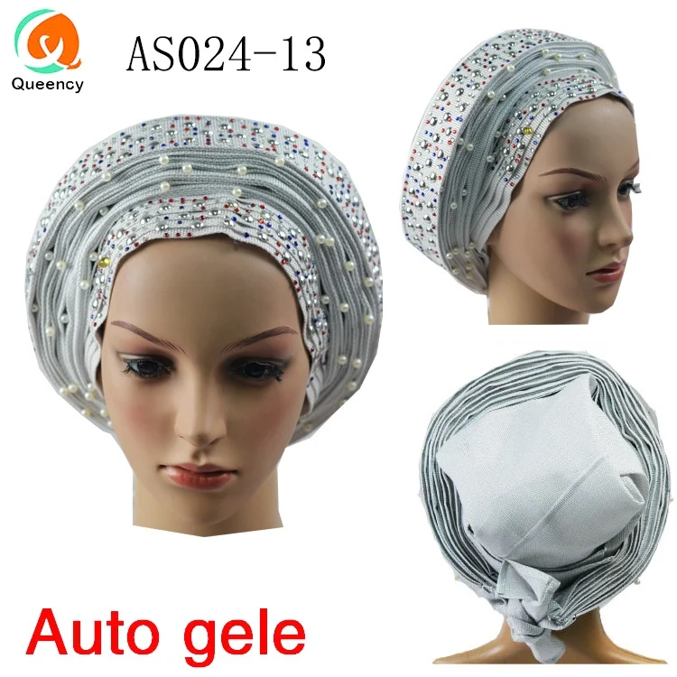 2018 африканские уже носить Aso Oke головной убор дамы партии или свадьбы Авто геле