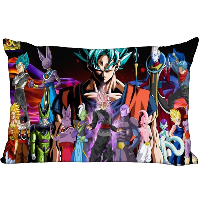 14 Горячая Распродажа Dragon Ball Z, накидка для подушки, Спальня для дома или офиса, декоративные Наволочки прямоугольник Подушка на молнии Чехлы Атласная ткань, не выцветает - Цвет: 14