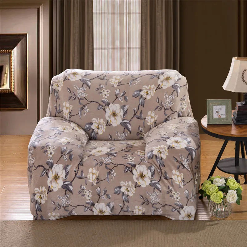 

Pastoral Floral Sofa Slipcovers Tight Wrap All-inclusive Slip-resistant Elastic Cubre Sofa Towel Corner Sofa Cover Couch Cover