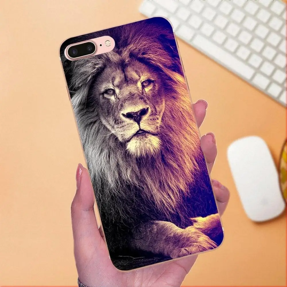 Роскошный высококлассный защитный чехол для телефона Majestic Lion Portrait Apple iPhone 4 5 5C 4S SE