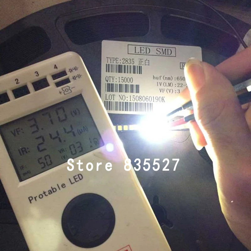 200 шт./лот 2835 SMD чистый белый/натуральный белый/теплый белый/холодный белый