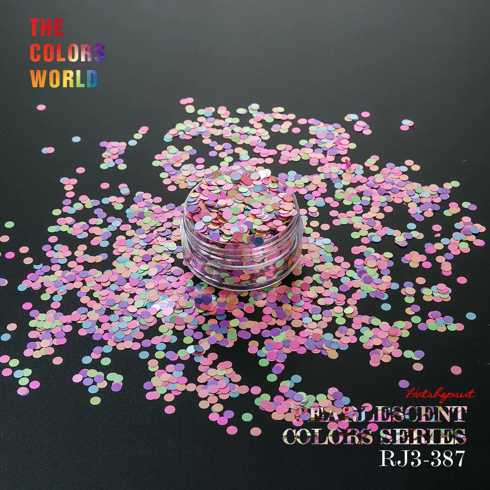 Перламутровый перламутровый микс цветов в горошек смешанный размер блеск для