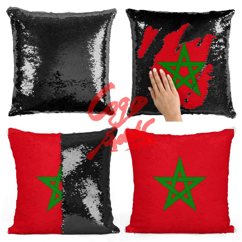 Morocco украшения дома аксессуары украшения комнаты наволочки Пледы Подушки обратимая Русалка Подушка с блестками чехол