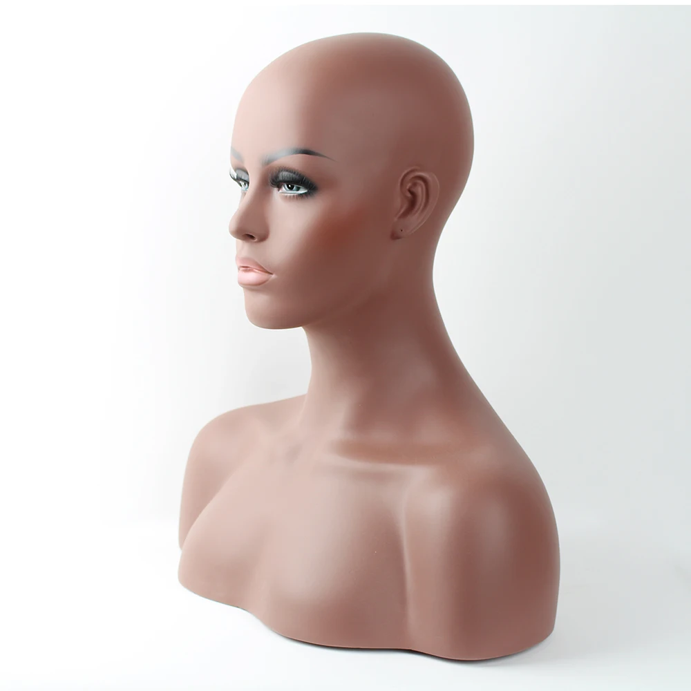 Реалистичная женская голова манекена из стекловолокна грудь для парика|mannequin head