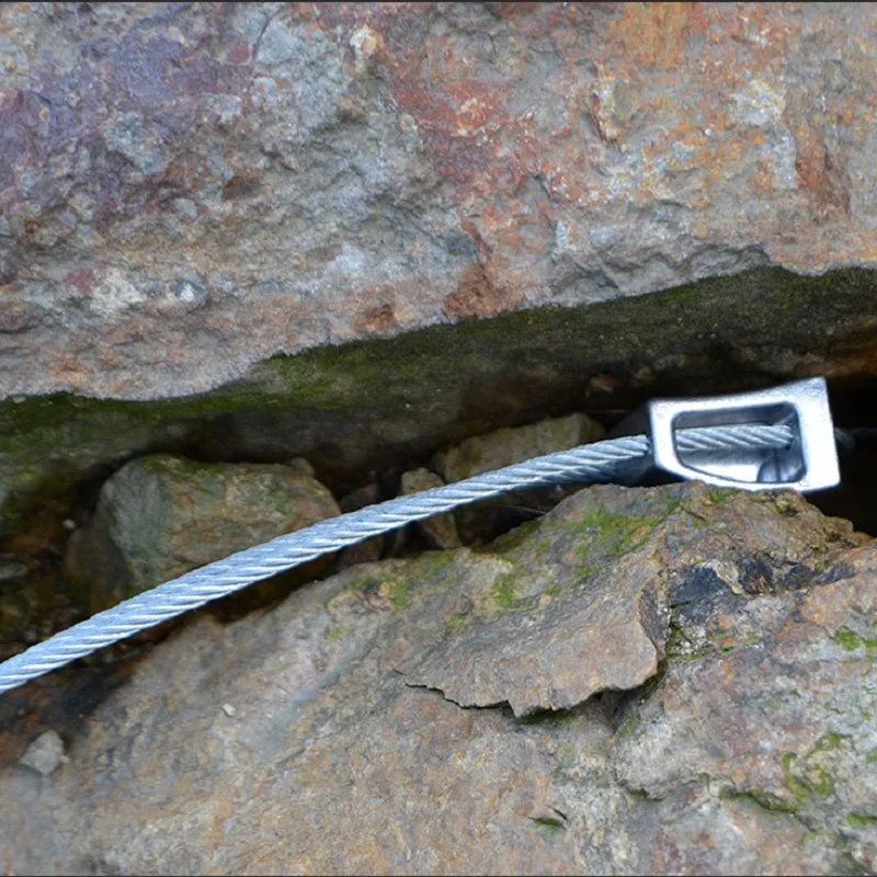 Открытый альпинистский питон из алюминиевого сплава с фиксированной точечной